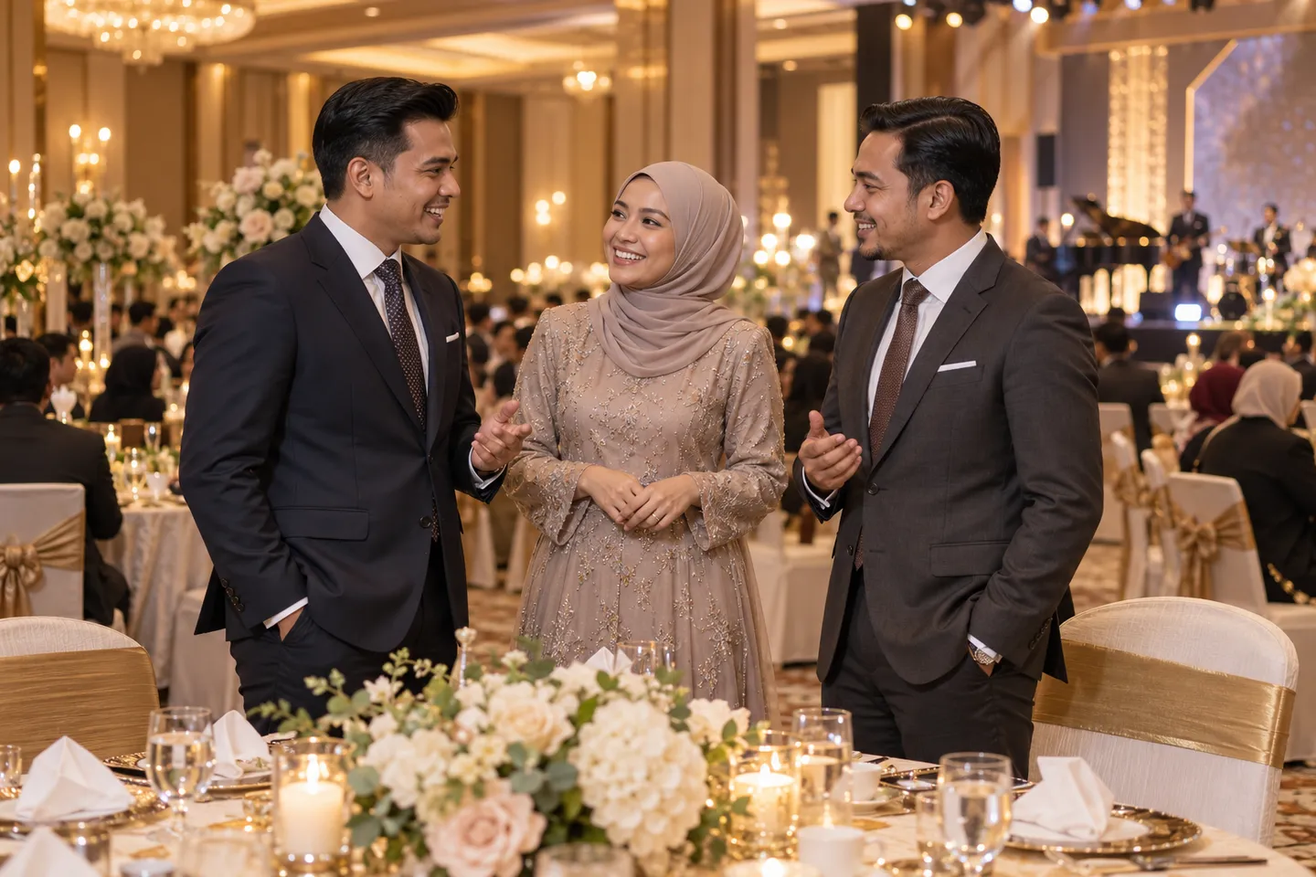 Tetamu di majlis makan malam tahunan